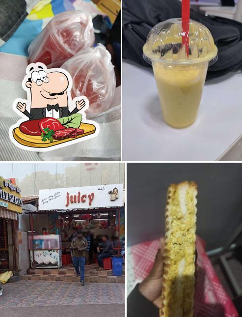 Try out meat dishes at Juicy