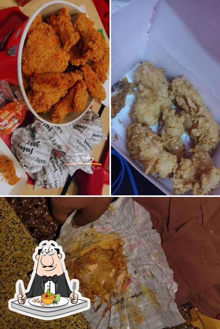 Fried chicken at KFC