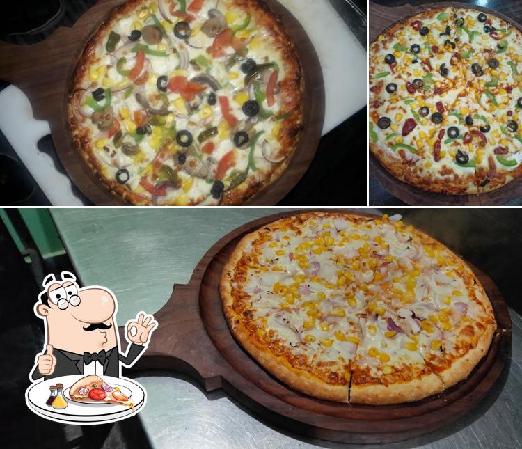 Pick various kinds of pizza