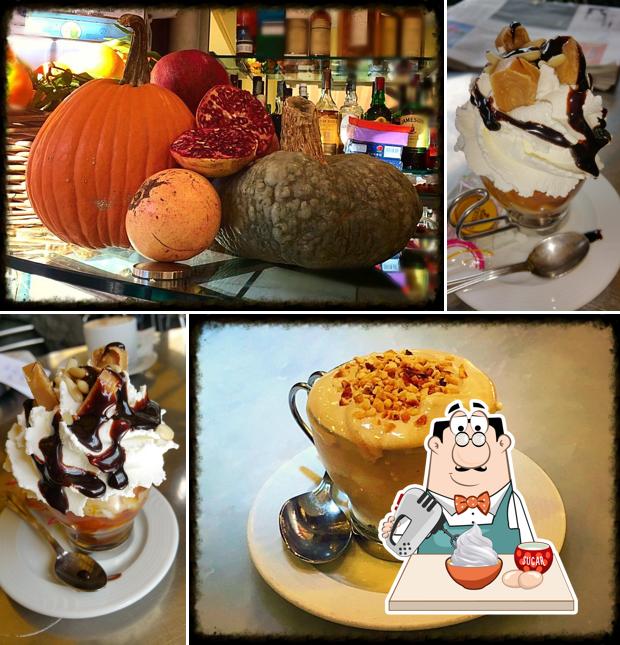 Caffè delle Carrozze serve un'ampia gamma di dessert