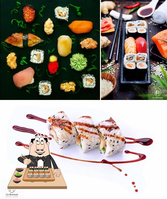 Scegli le varie opzioni di sushi