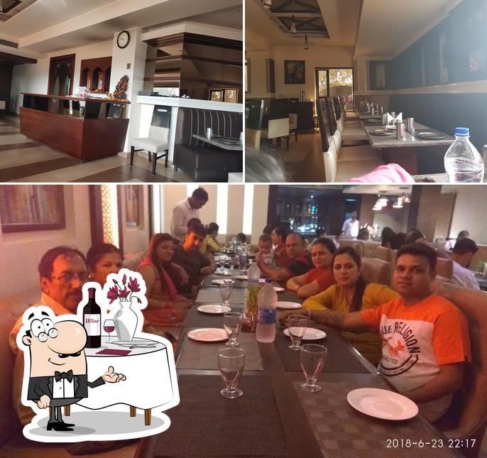 Among various things one can find dining table and interior at Sagar Ratna