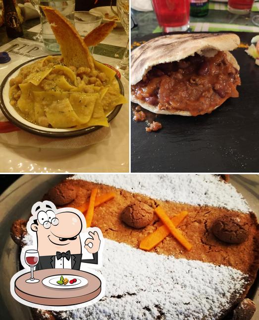 Cibo al Trattoria in piazza TIP