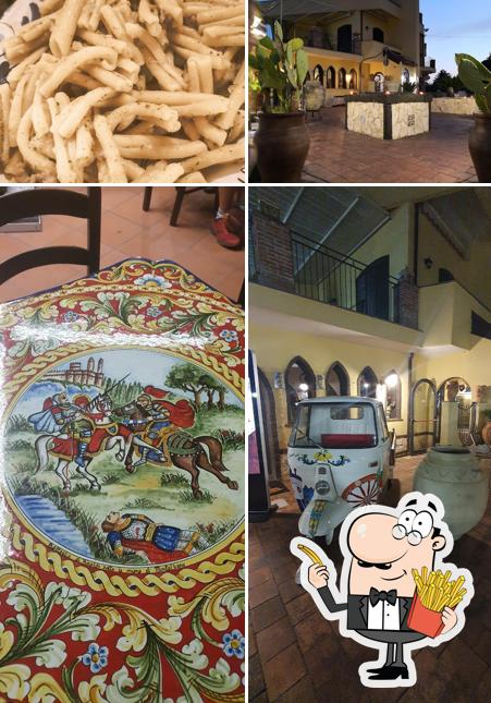 Prova a prendere un piatto di patatine a Villa Taverna Trecastagni