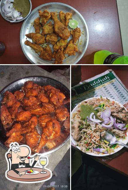 Food at badshah chicken point