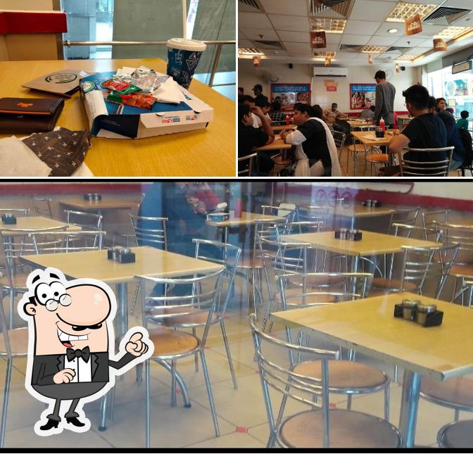 The interior of Domino's Pizza Riico City Mall, Kota