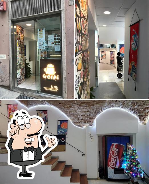 Genki Sushi si caratterizza per la interni e esterno