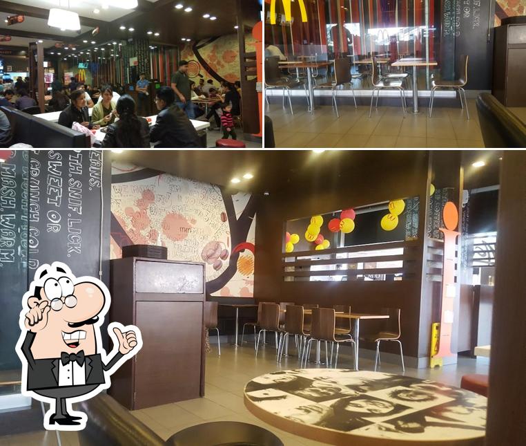 Take a seat at one of the tables at McDonald's