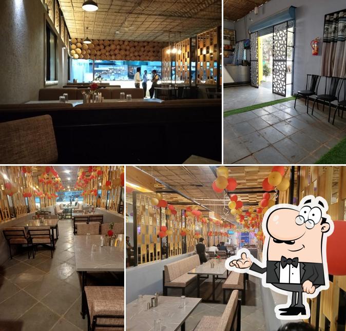 The interior of Nasale Bandhu's Sidheswar Pure Vegetarian Family Restaurant