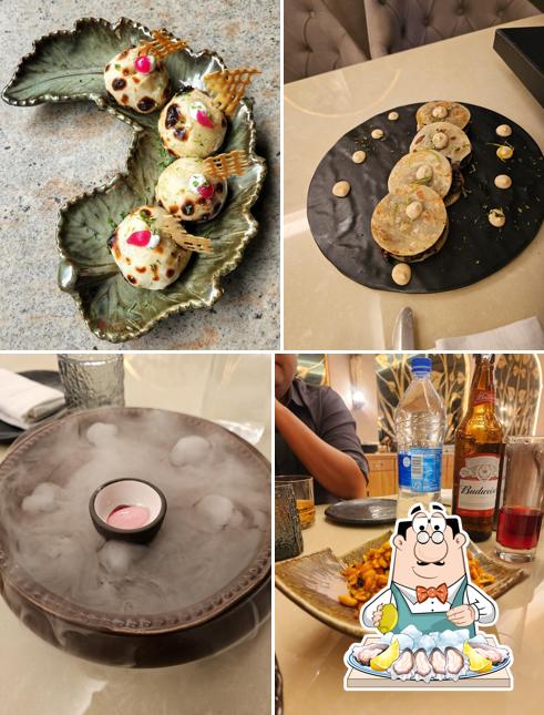 Oysters at Farzi Cafe