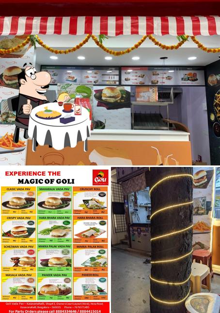 Try out a burger at Goli Vada Pav - Kasavanahalli