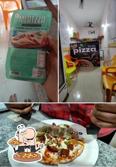 Get pizza at Pizzeria Del Sole