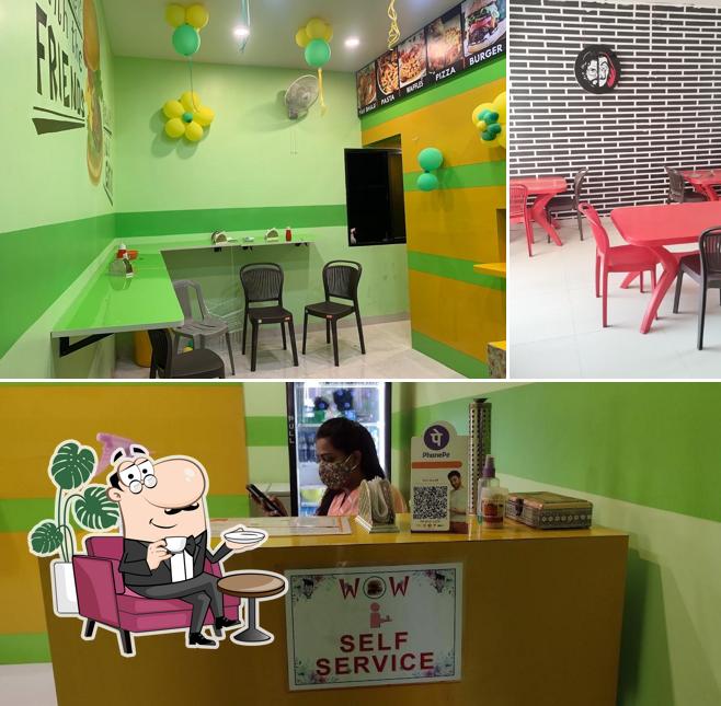 The interior of WOW cafe