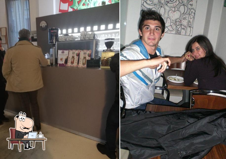 Gli interni di Bar Pistakkio