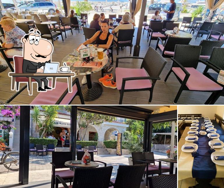 Dai un'occhiata agli interni di Caffe & Cocktail Bar Match Ball