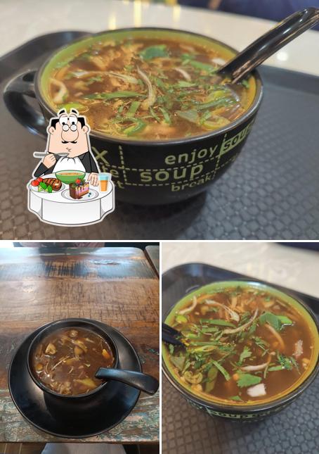 Hot and sour soup at Food Safari Cafe McLeod Ganj