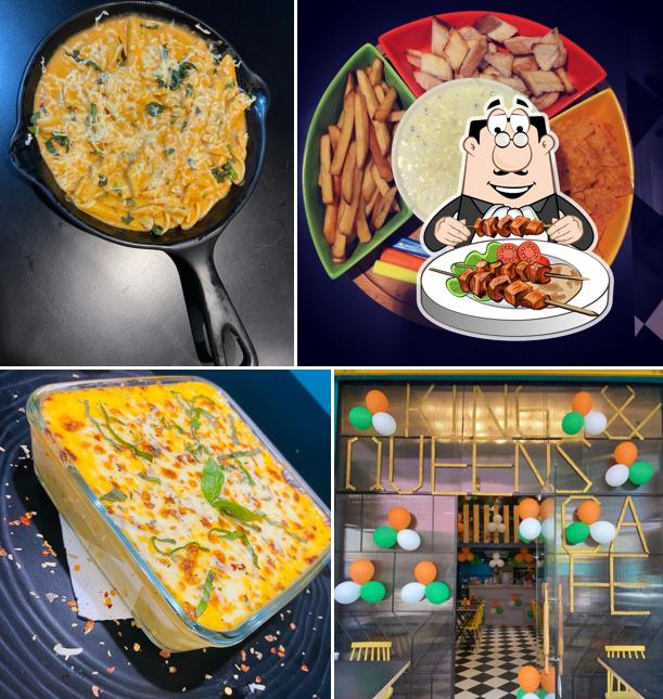Food at King & Queen Cafe