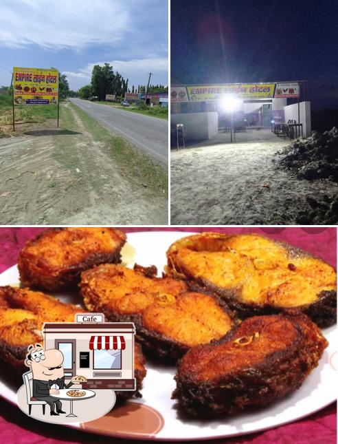 Among different things one can find exterior and food at SHISH MAHAL DHABA
