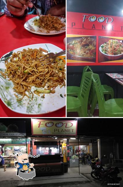 Among different things one can find food and exterior at FOOD PLANET