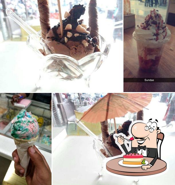 Ice World serves a number of desserts