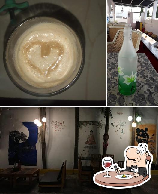 Among various things one can find food and interior at Moondance Hostel & Garden Restaurant
