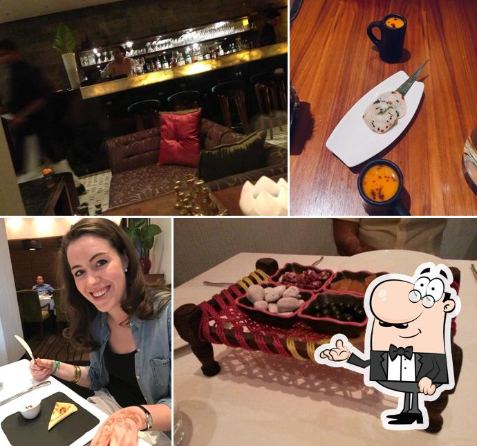 The interior of Indian Accent