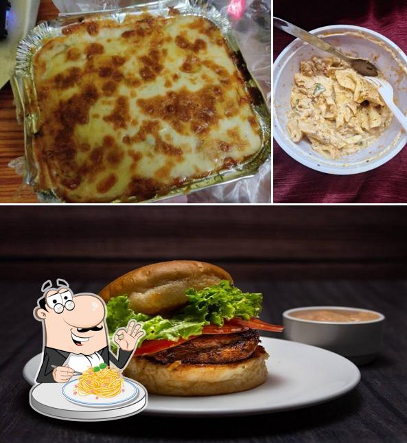 Spaghetti carbonara at Kolkata Bites