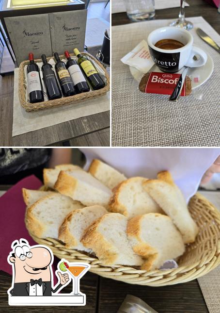 Dai un’occhiata alla immagine che mostra la bevanda e cibo di Maestro sobe za noćenje