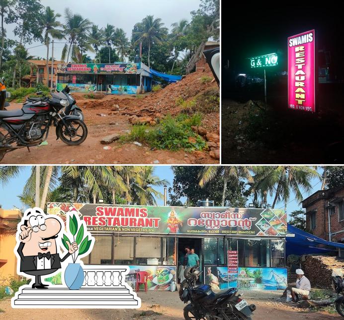 Check out how Swamis Restaurant looks outside
