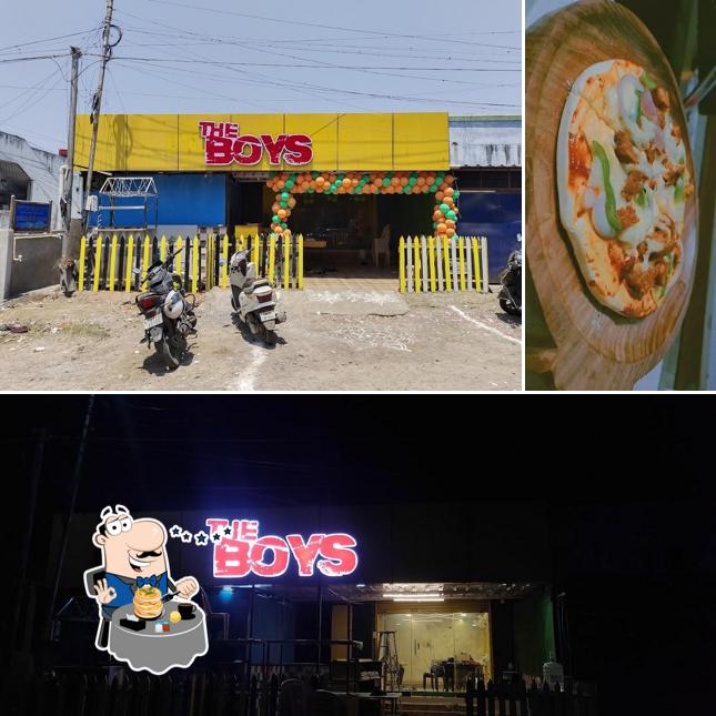 Among different things one can find food and exterior at The Boys Cafe & Restaurant