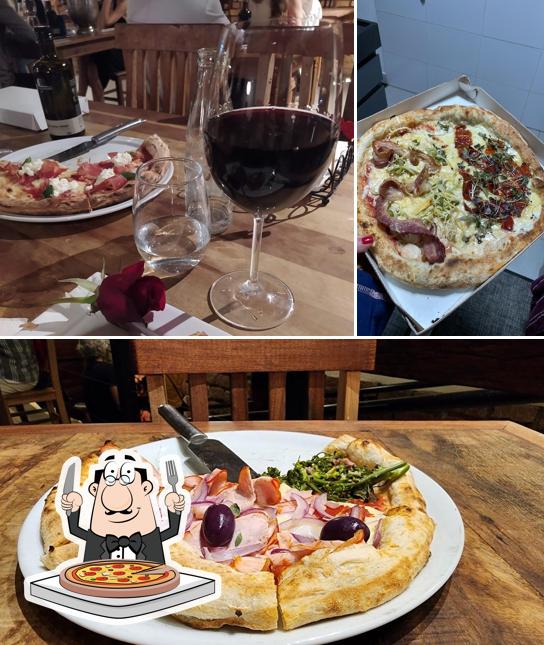 Peça diversos variedades de pizza