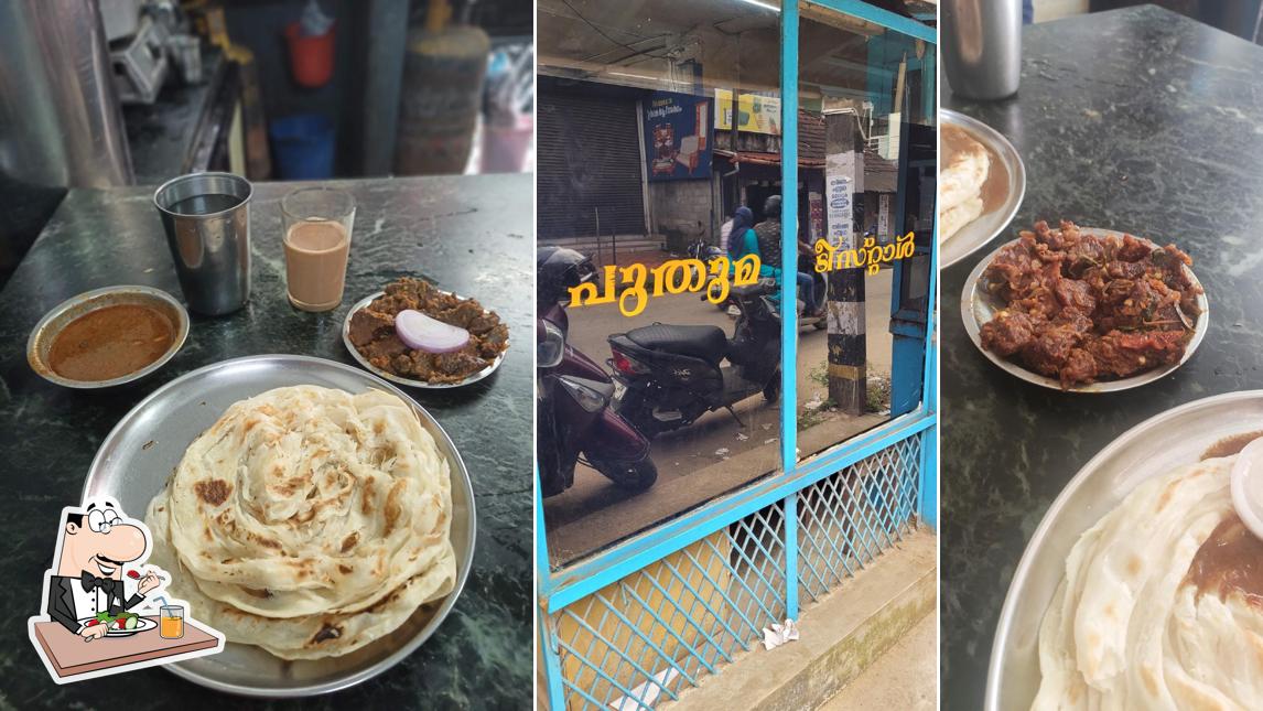 Food at Puthuma Tea Stall