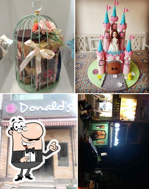 Take a seat at one of the tables at Donald's pastry shop