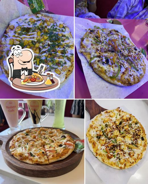 Pick pizza at Redeye Cafe