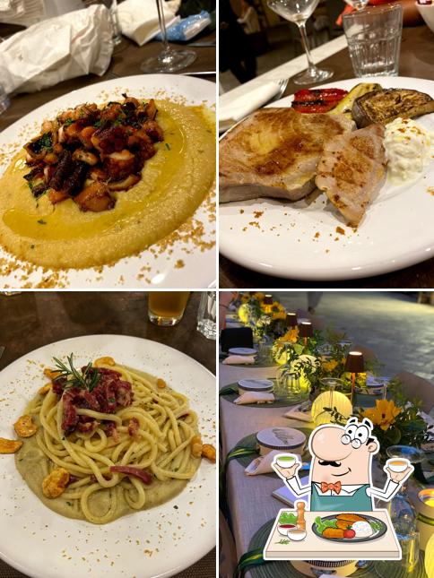 Platti al Trattoria San Giuseppe cenobio