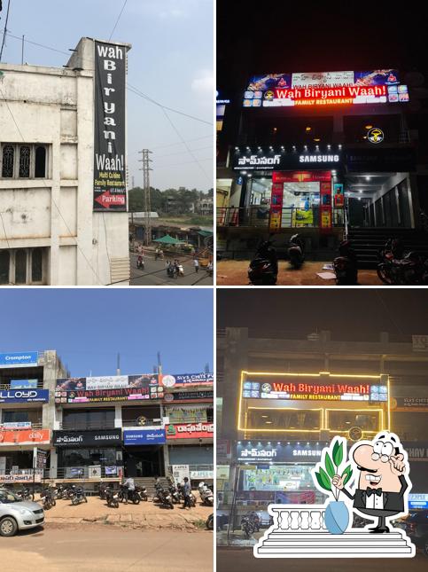 The exterior of Wah Biryani Waah! Family Restaurant