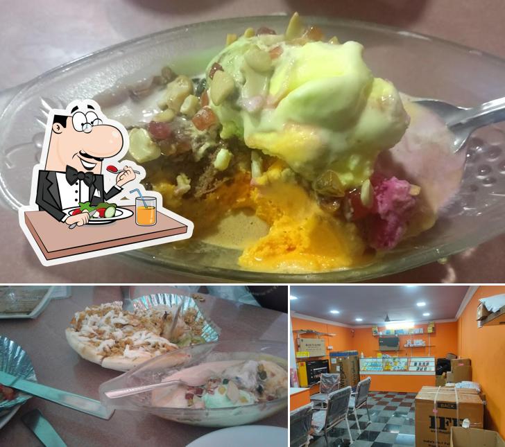 The image of food and interior at Creamy Corner