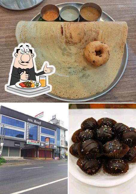 The restaurant's food and exterior