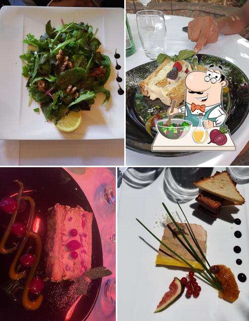 Insalata di barbabietole al Auberge-Restaurant de la Croix-de-Rozon