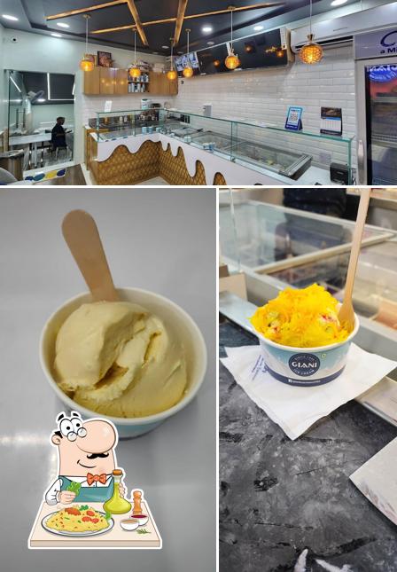Among different things one can find food and interior at Giani Ice Cream