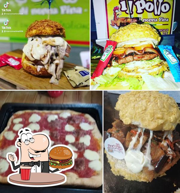 Concediti un bell'hamburger a Il Pollo Di Nonna Pina