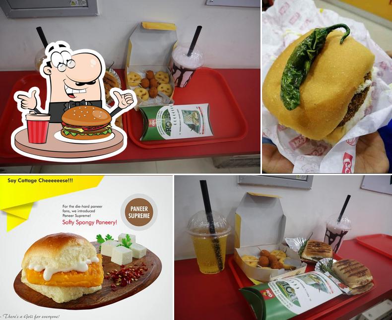 Try out a burger at Mr.Vada Pav