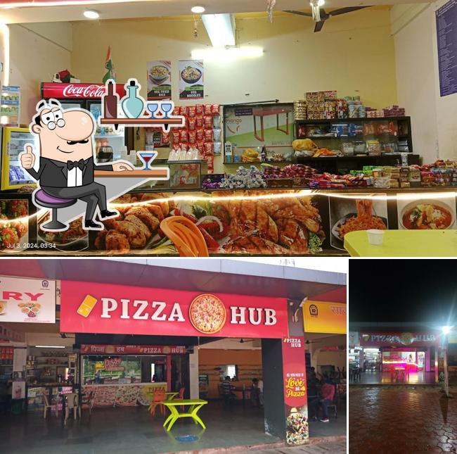 The interior of Pizza hub