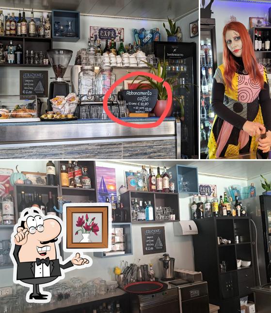 Gli interni di Bar alla Vela