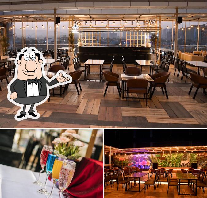 The interior of Hyde Sky Kitchen & Bar