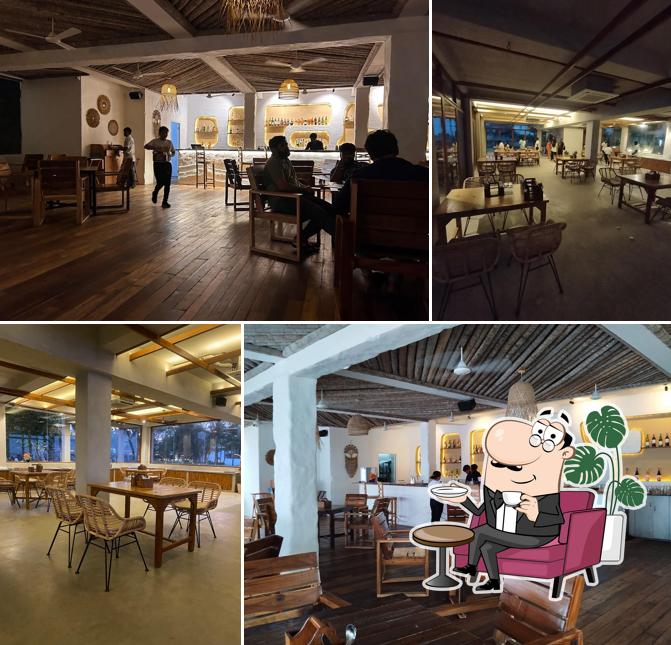 The interior of Marmoris Beach Lounge