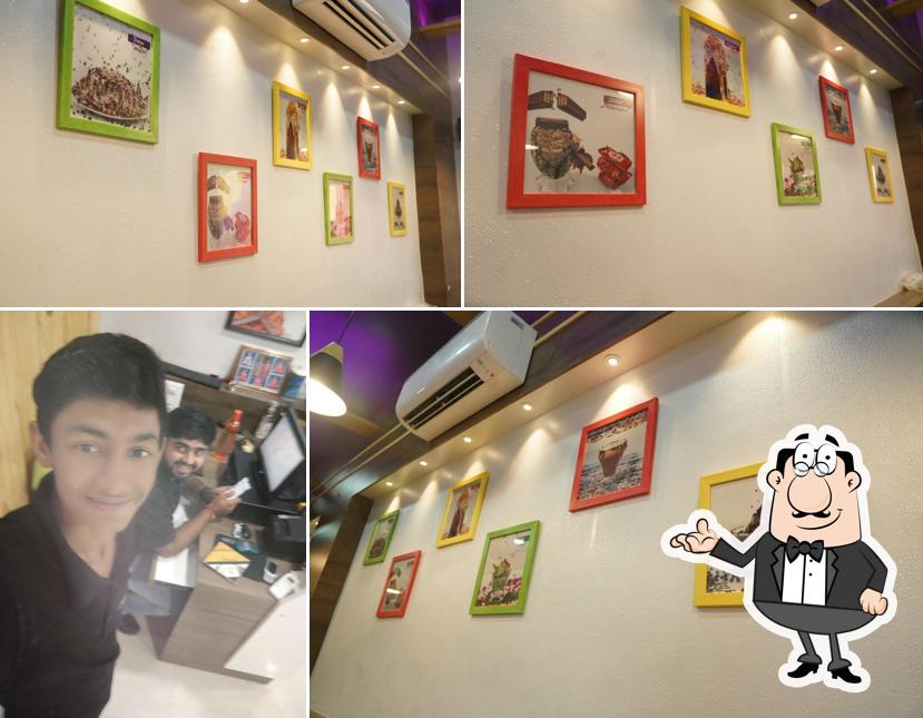 The interior of Parth icecream (made with nature)