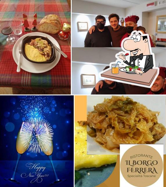 Cibo al Ristorante Il Borgo Ferrera