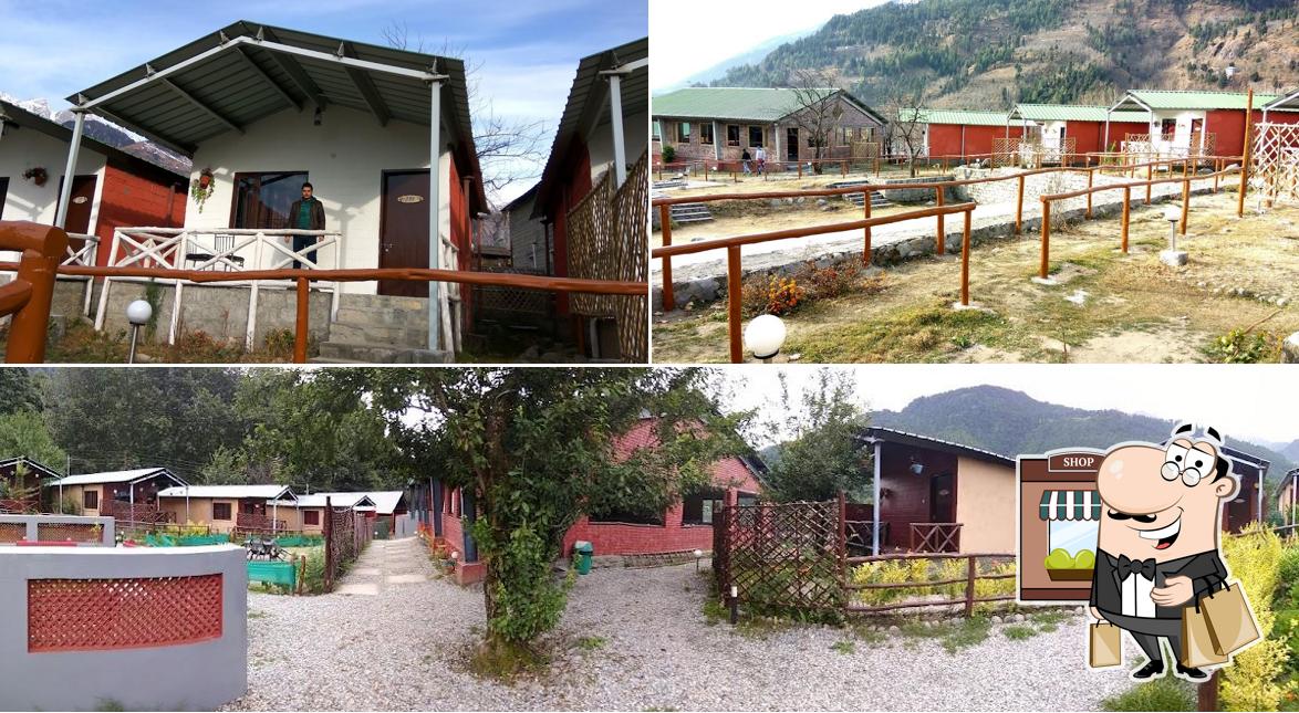 Enjoy the view at the outside area of The Earth Lodge, Cottages