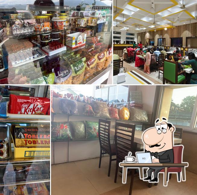 The interior of Sri Saravana Bhavan